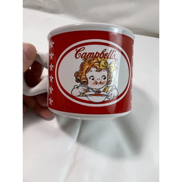 Campbells Soup Mug 2004 VTG Kids Graphic Houston Harvest Coffee‎ Cup With Spoon - Picture 4 of 8